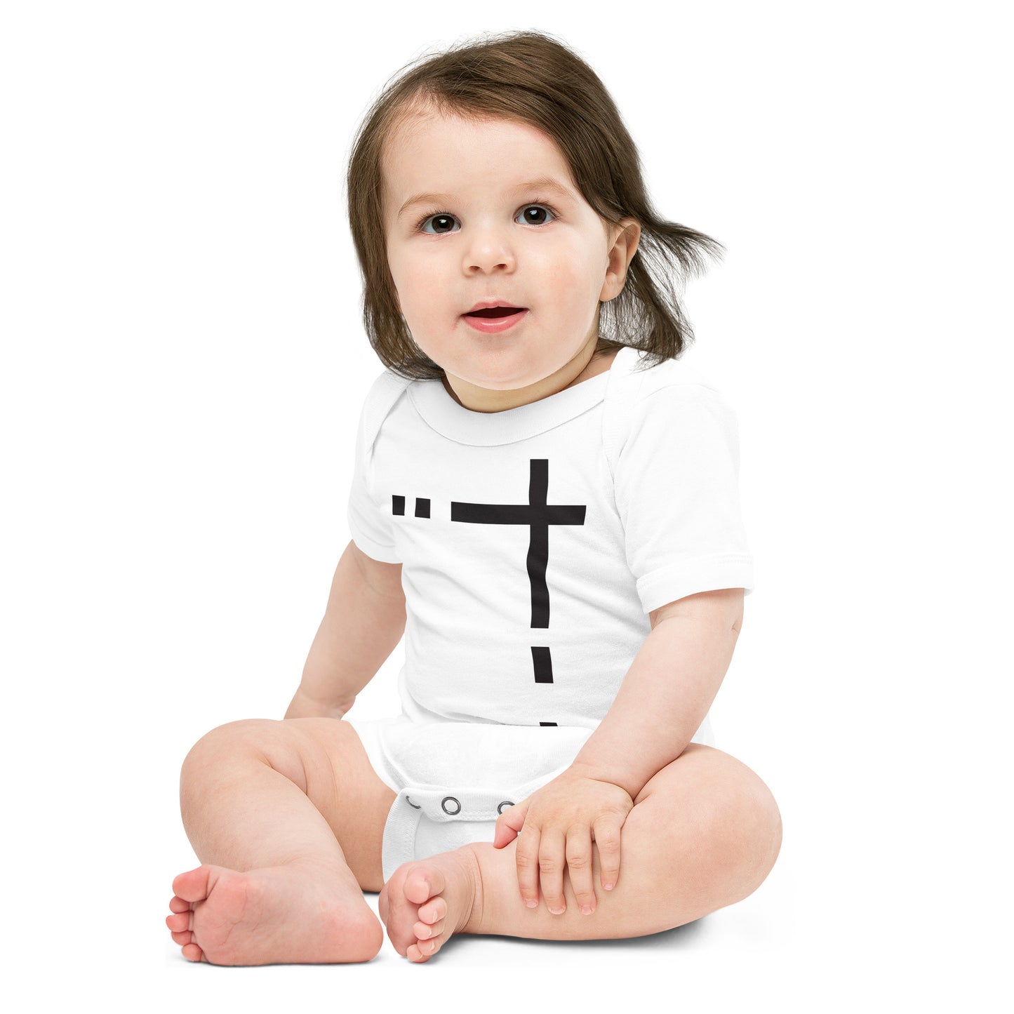 Minimalist Cross Onesie