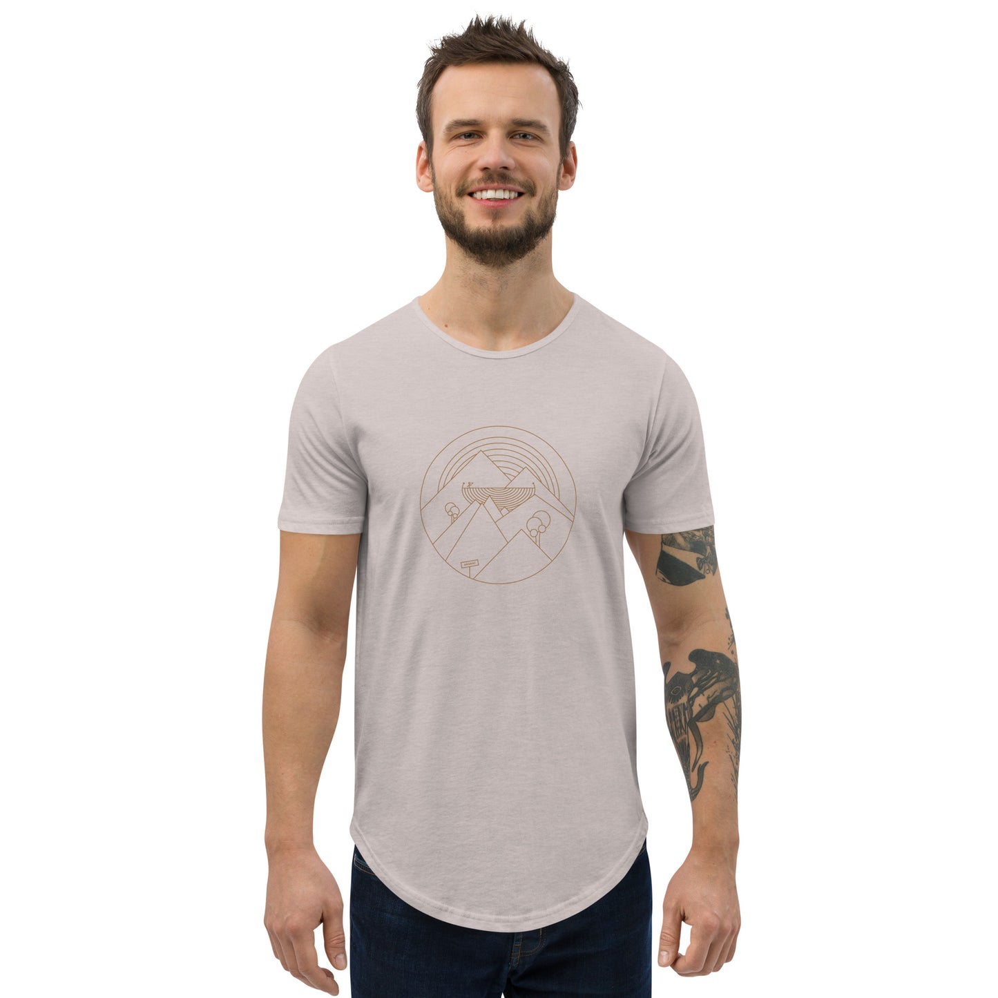 Noah's ark Men's Curved Hem T-Shirt