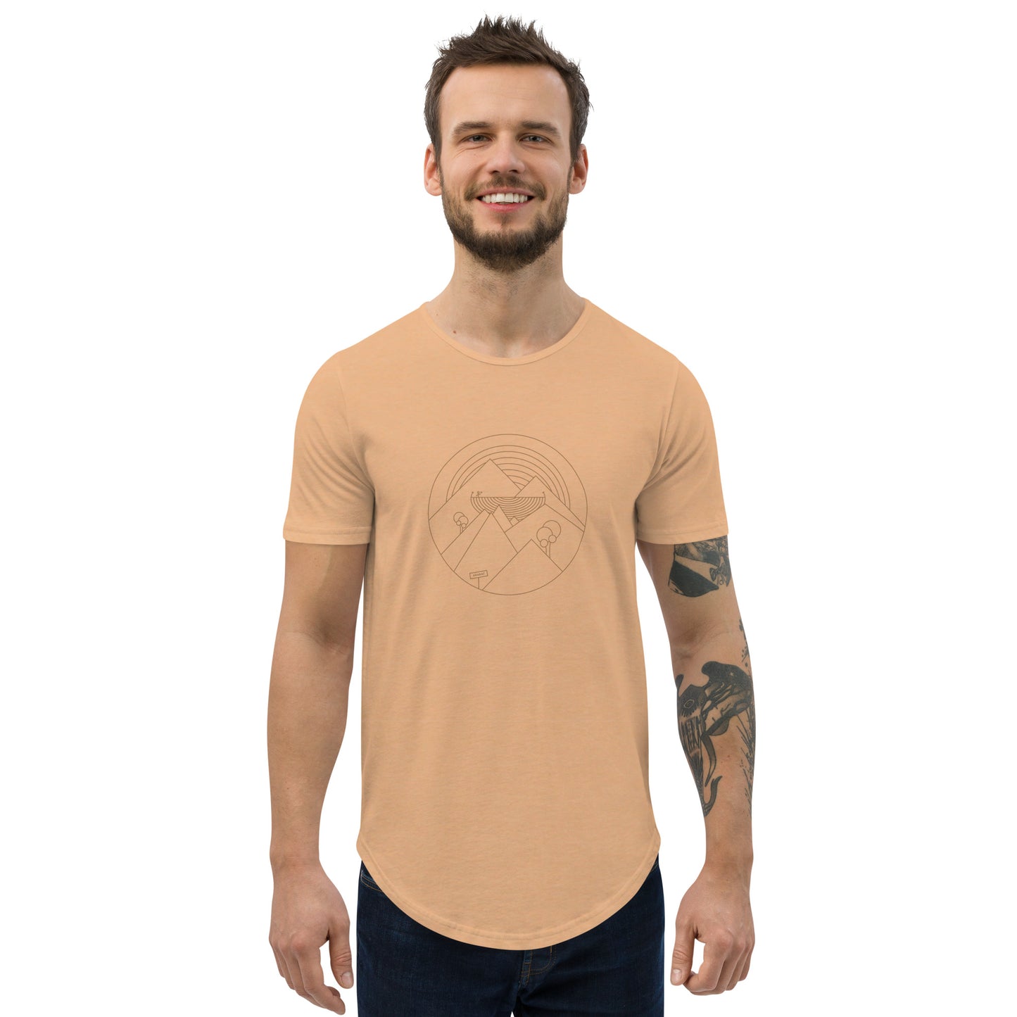 Noah's ark Men's Curved Hem T-Shirt
