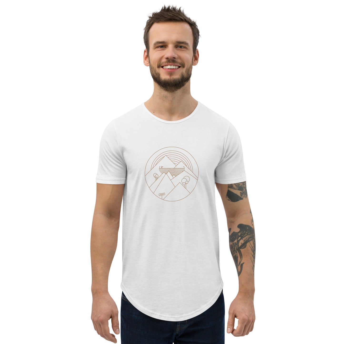 Noah's ark Men's Curved Hem T-Shirt
